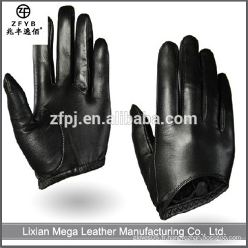 Hot-Selling de haute qualité à bas prix Women Black Leather Gloves